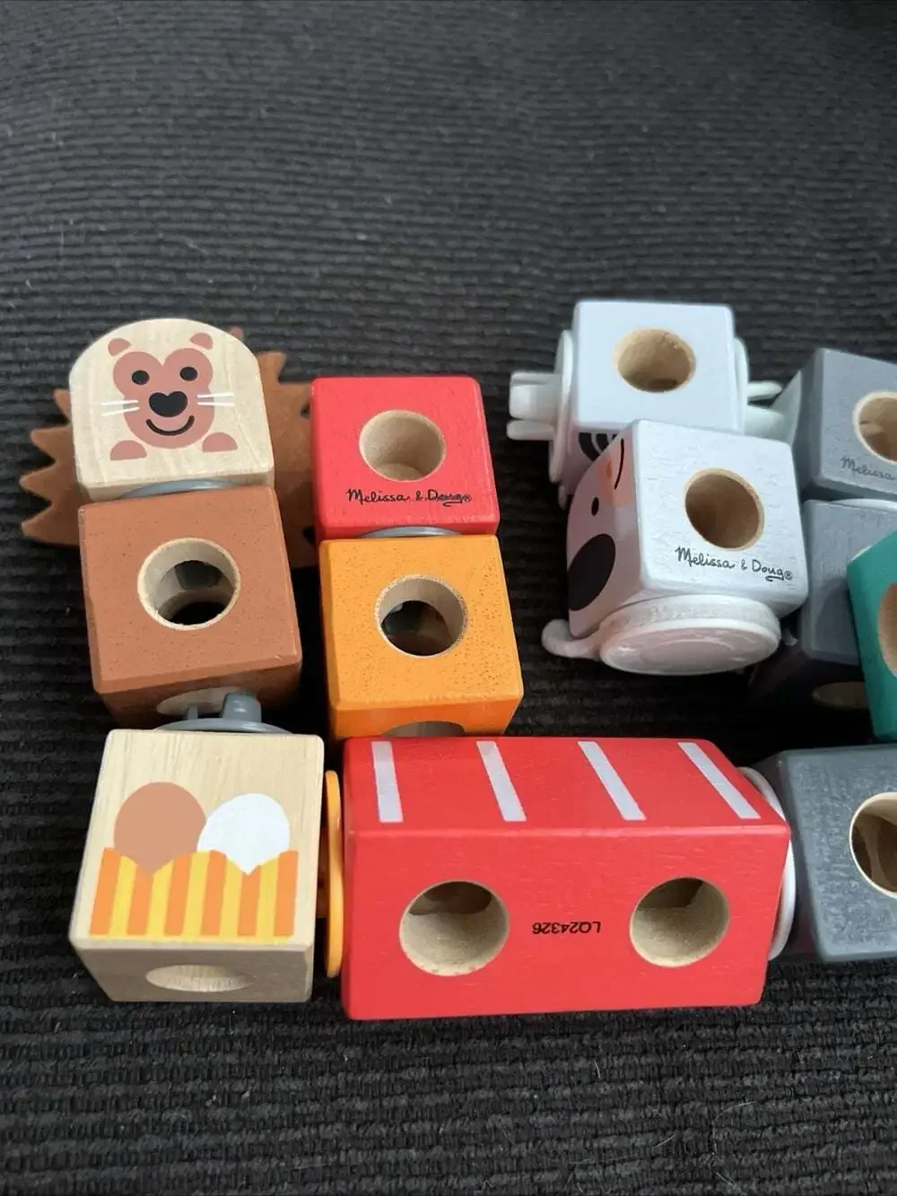 Melissa & Doug Blockables Snap & Play Mix & Match Woodland/Farm Friends